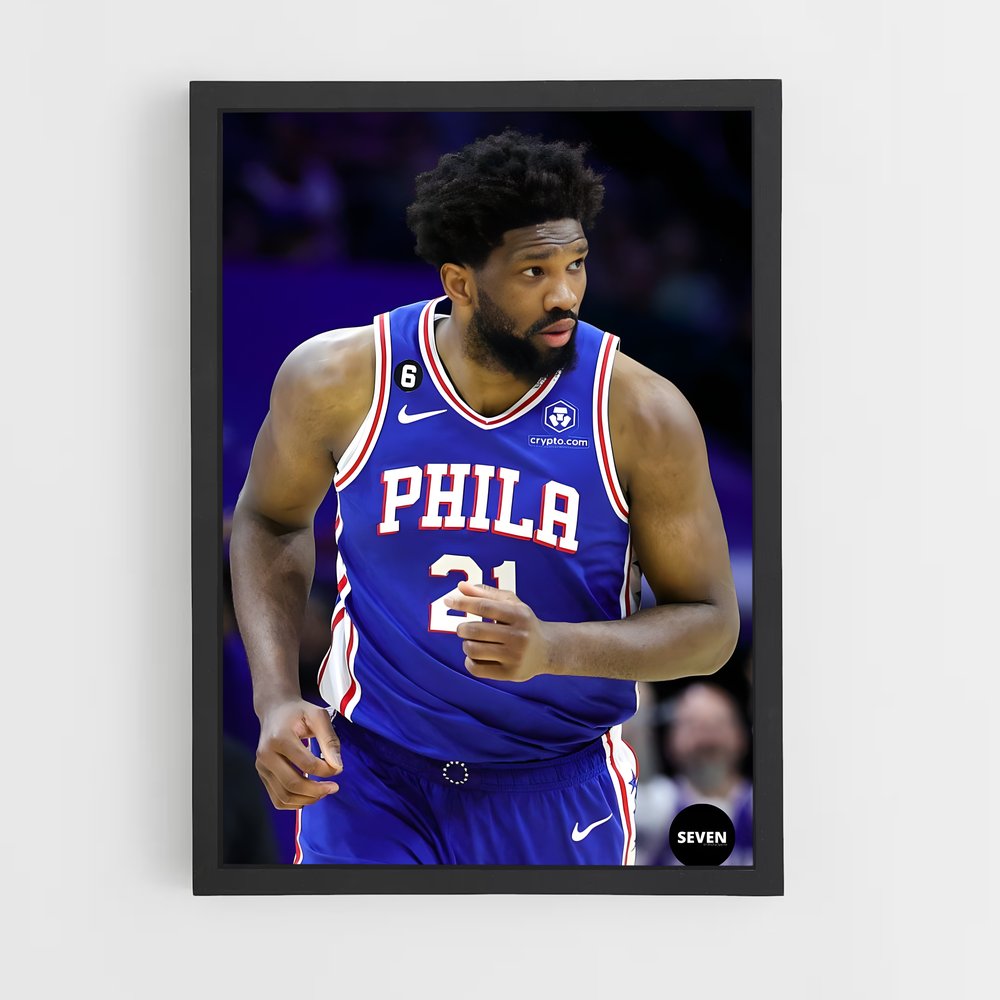 Poster Le Phénomène Embiid – affiche Basketball (vue 2)